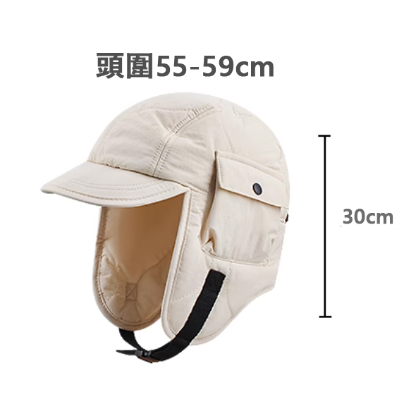 【HTMH003】機能口袋設計短簷飛行帽