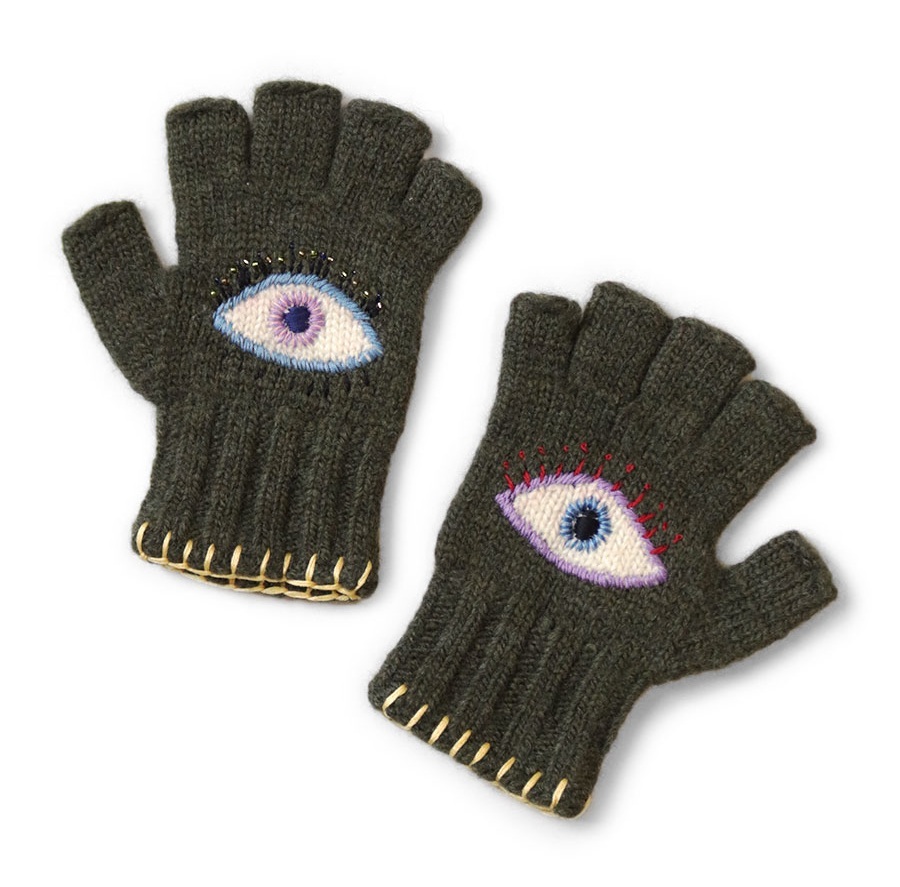 KAPITAL WOOL FORKTAIL GLOVE (SPEAKEASY EMBROIDERY) - PRE ORDER ITEM (預訂中)