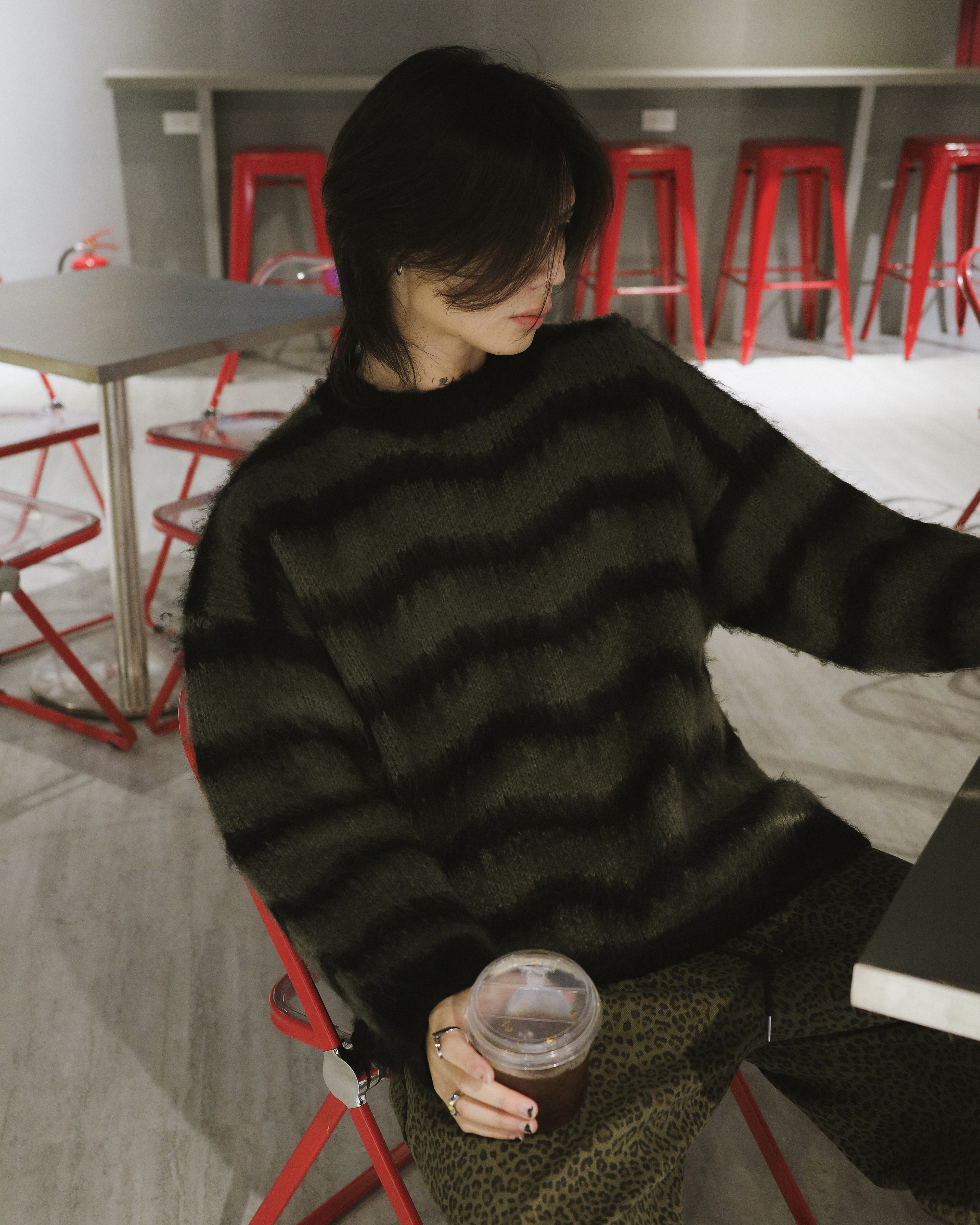 JIN UNIVERSAL🇰🇷波浪條紋針織毛衣