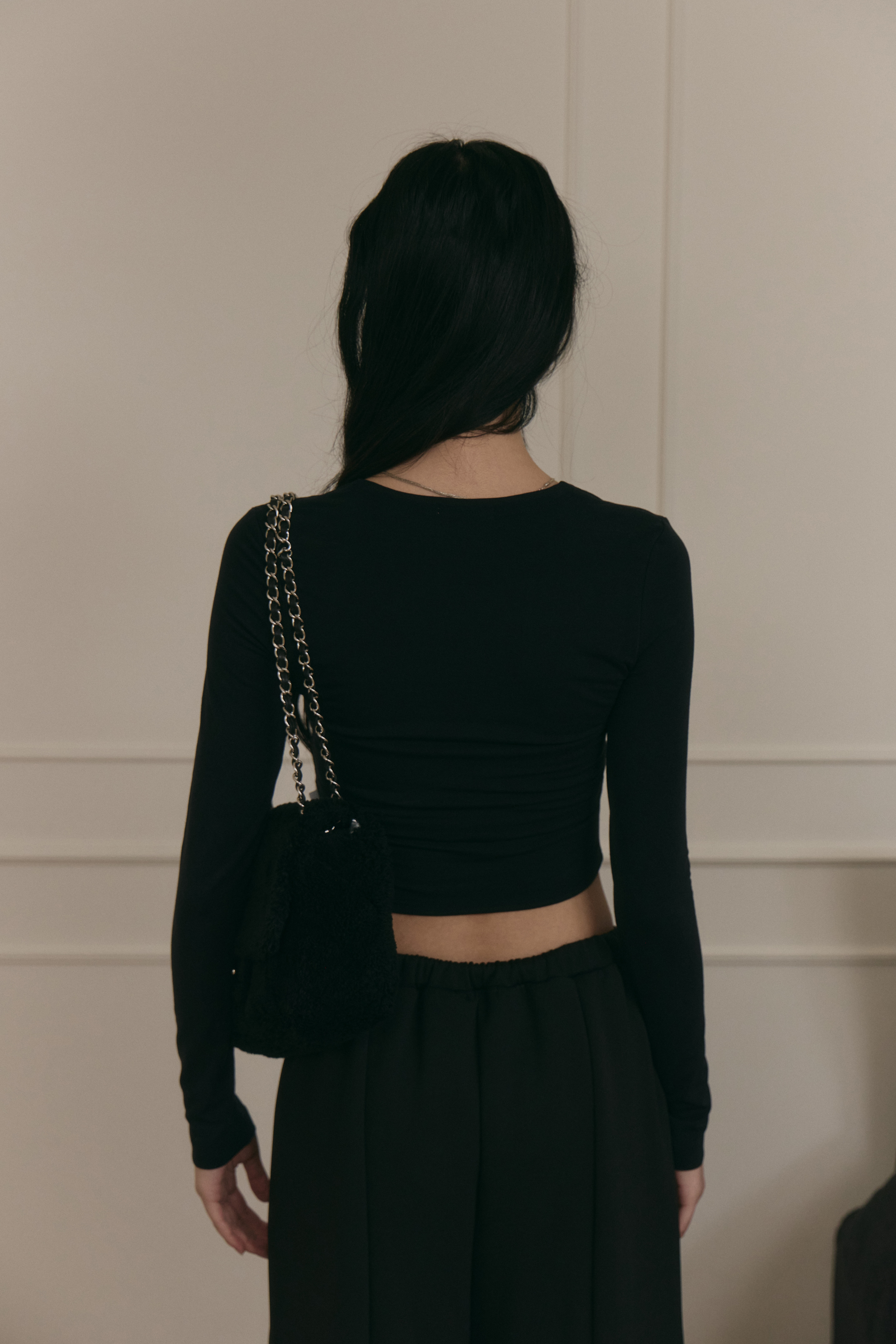 坎肩BRA TOP上衣- 黑