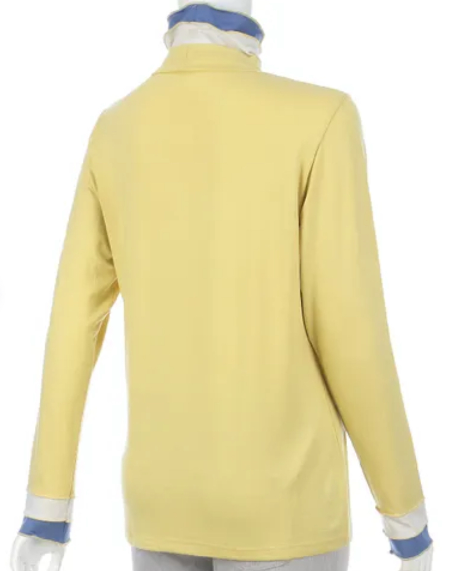 配色領口剪裁縫製內搭衣