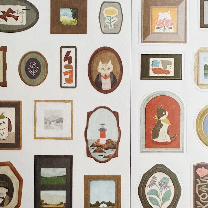 畫廊 貼紙包 9枚入｜OURS 森林好朋友