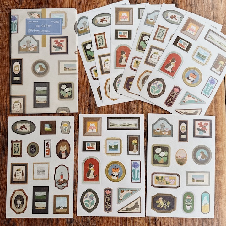 畫廊 貼紙包 9枚入｜OURS 森林好朋友