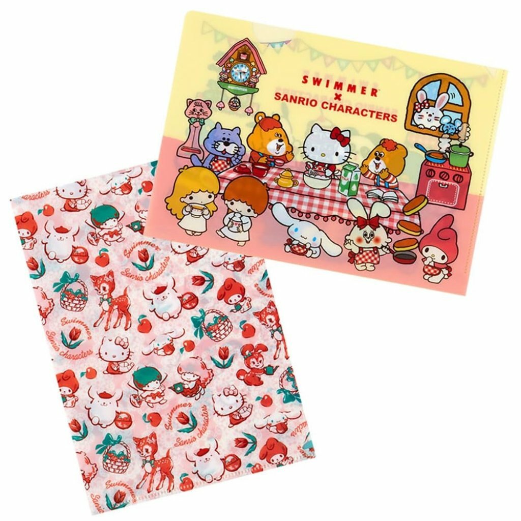 日版 Sanrio X SWIMMER 系列 2P A5 File 文件夾 (一套兩款)