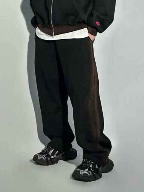 洗水拼色鬆身運動褲(薄抓毛底) COVILL-156P