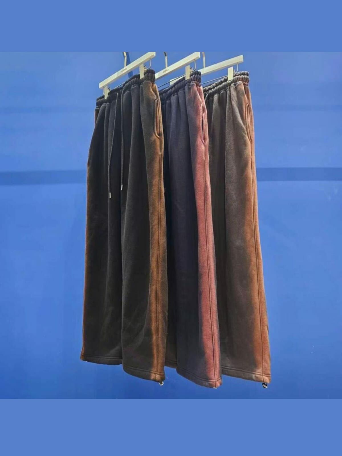 洗水拼色鬆身運動褲(薄抓毛底) COVILL-156P