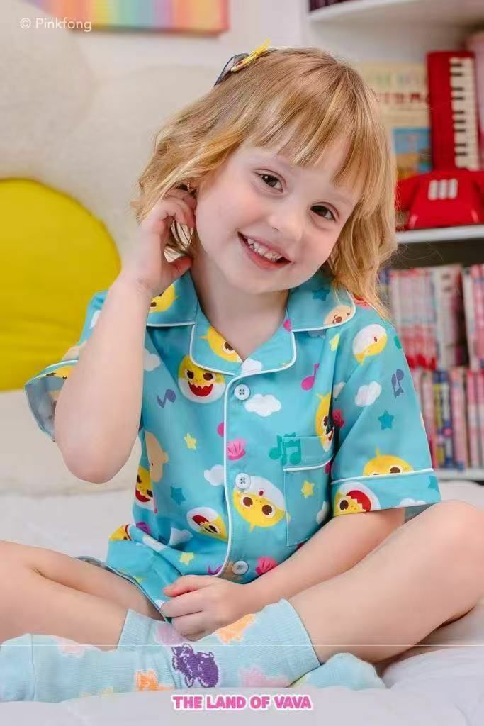 廠單 babyshark涼感夏季短款居家服