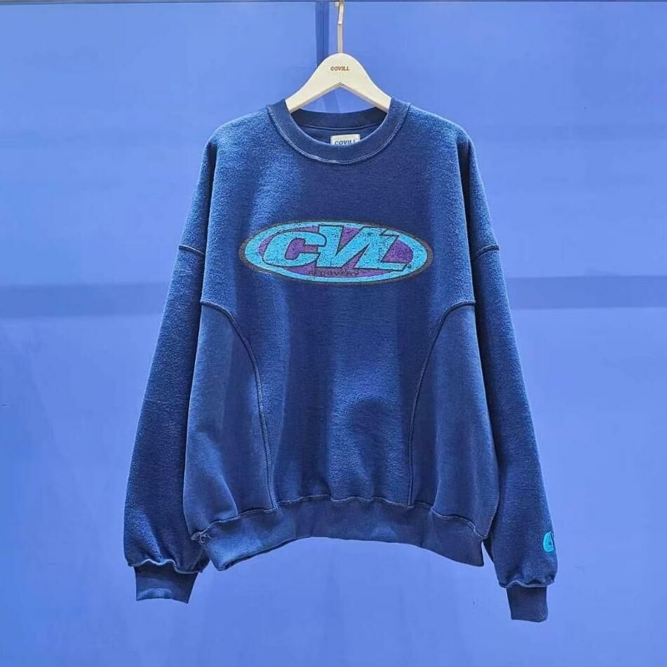 英文字衛衣(薄抓毛底) COVILL-162T