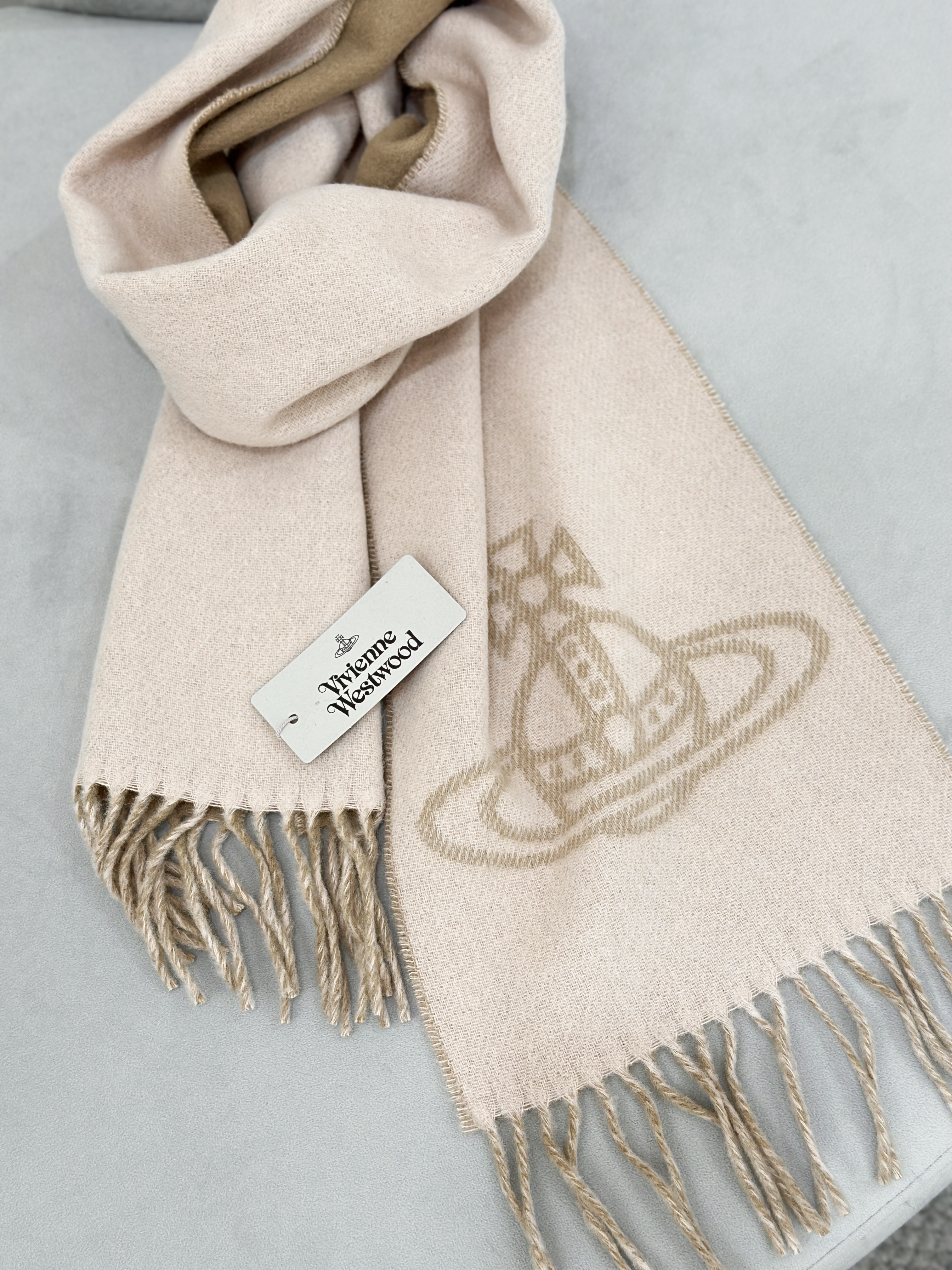 VIVIENNE WESTWOOD Orb Double Logo Scarf