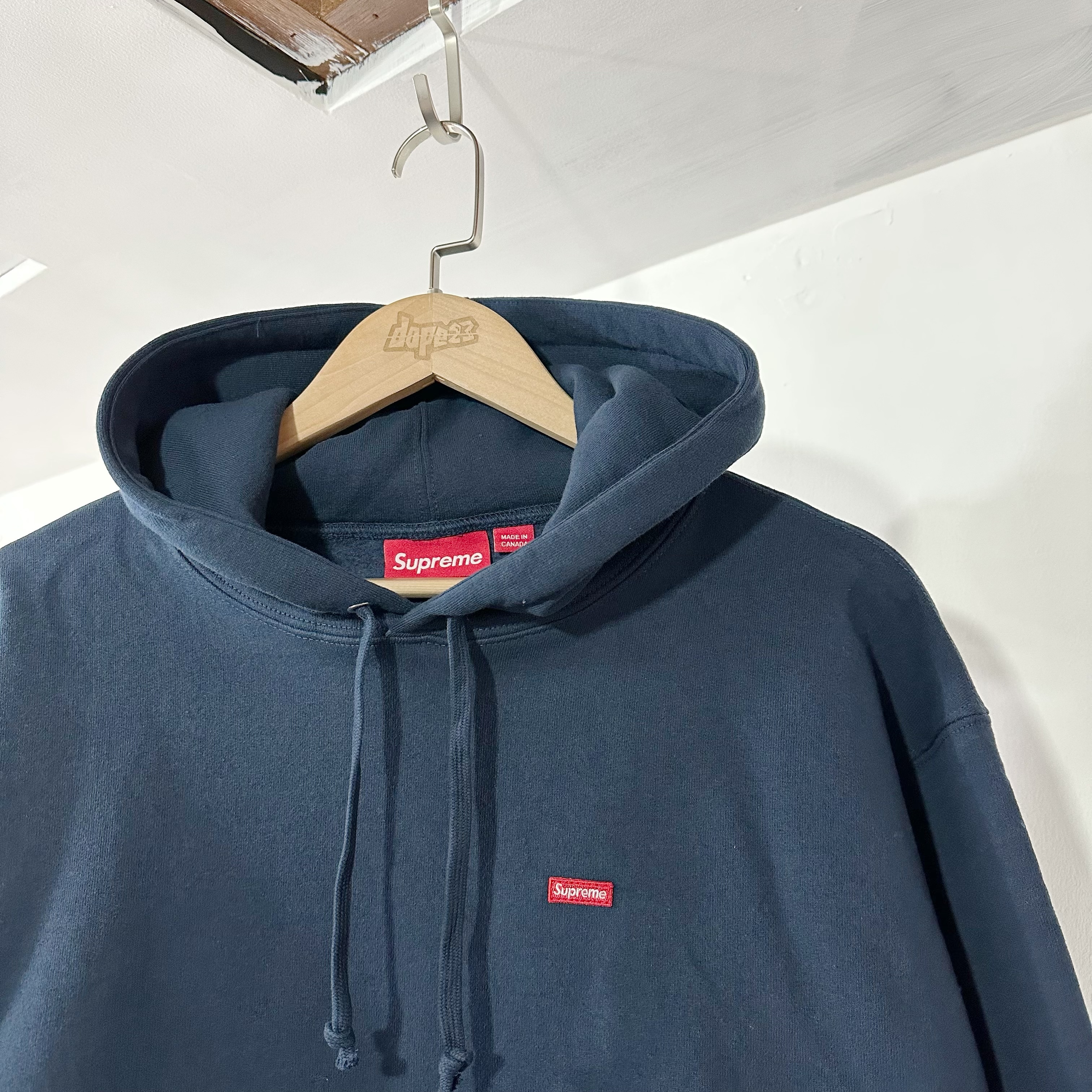 Supreme Small Box Hoodie SweatShirt Navy