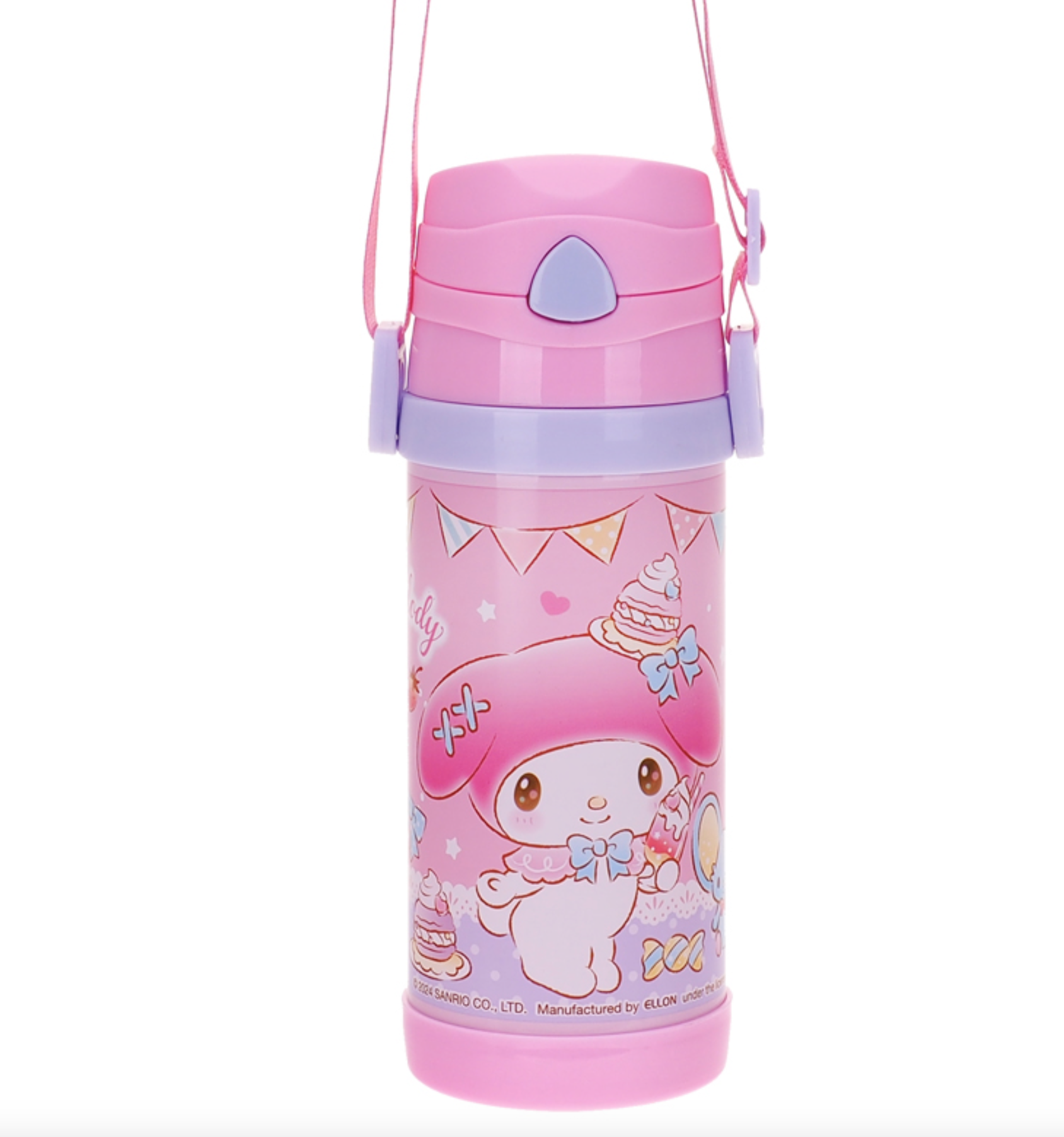 My Melody 350ml 不鏽鋼保溫水樽連頸繩 9-8344-1