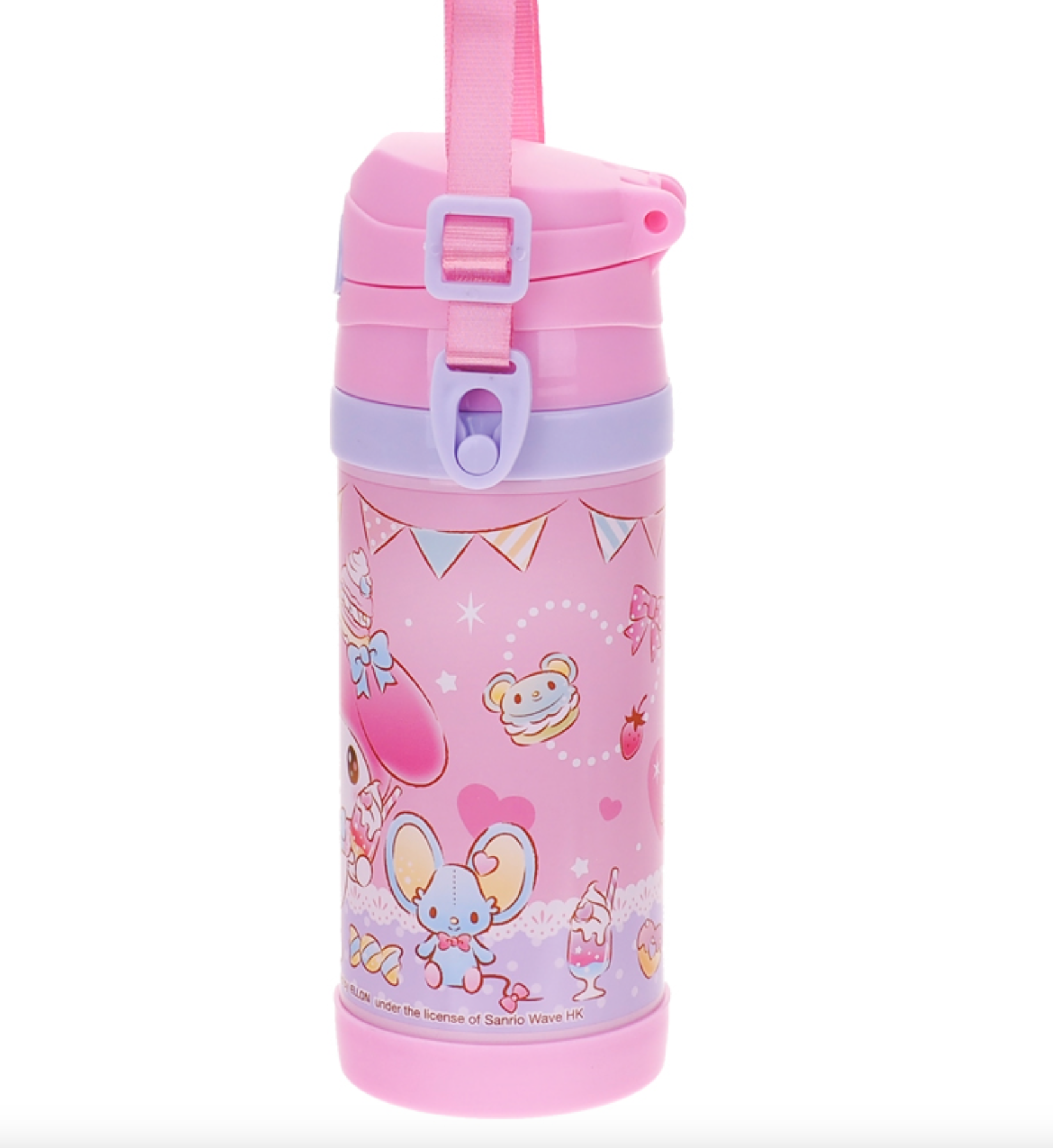 My Melody 350ml 不鏽鋼保溫水樽連頸繩 9-8344-1