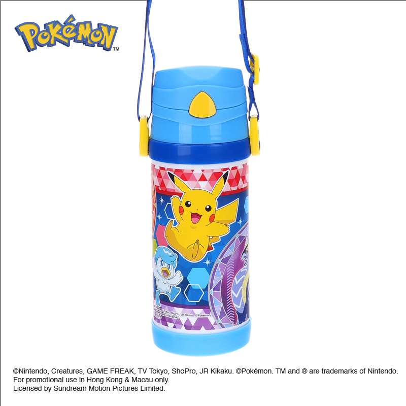 Pokémon 350ml 不鏽鋼保溫水樽連頸繩 PKM-8344-1