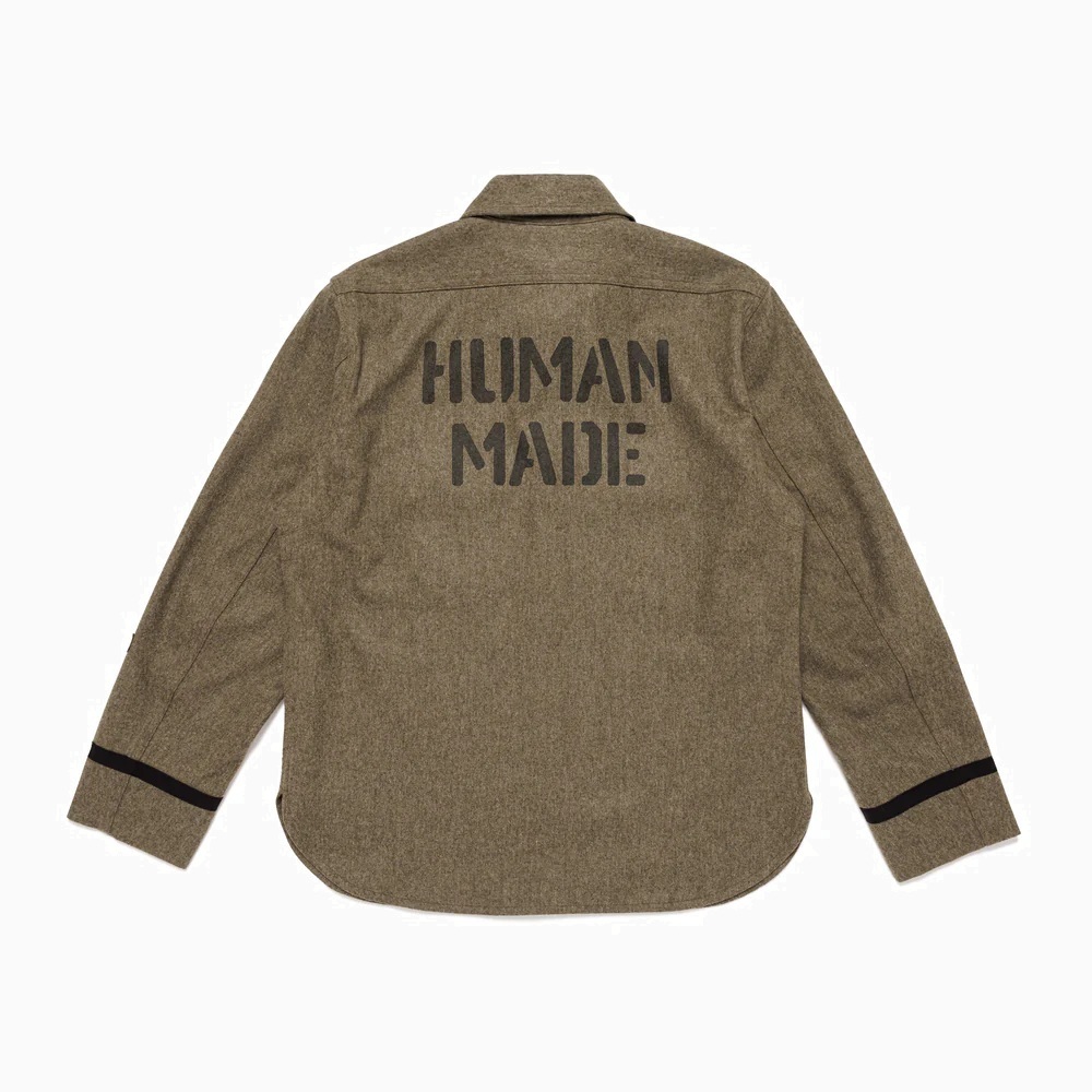 HUMAN MADE SERVICE SHIRT - OLIVE PRE ORDER ITEM (預訂中)