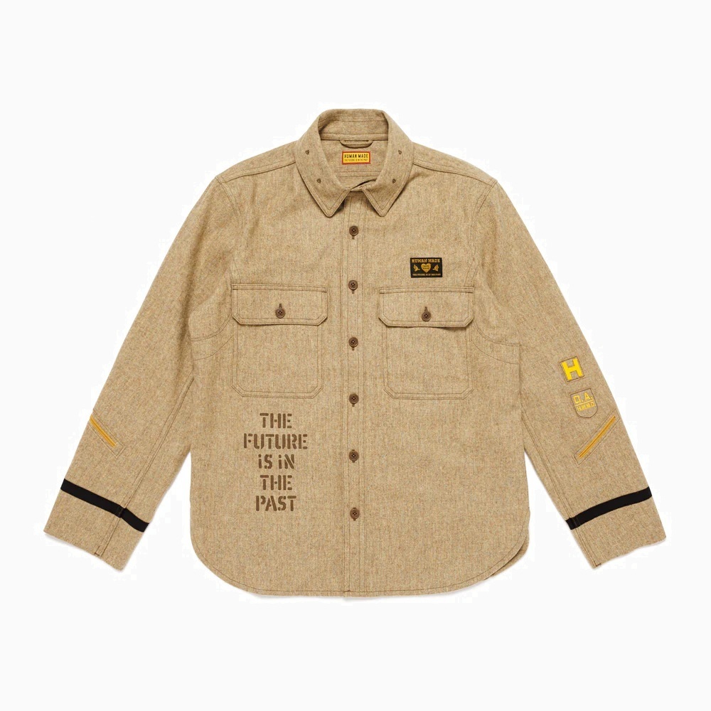 HUMAN MADE SERVICE SHIRT - BEIGE PRE ORDER ITEM (預訂中)