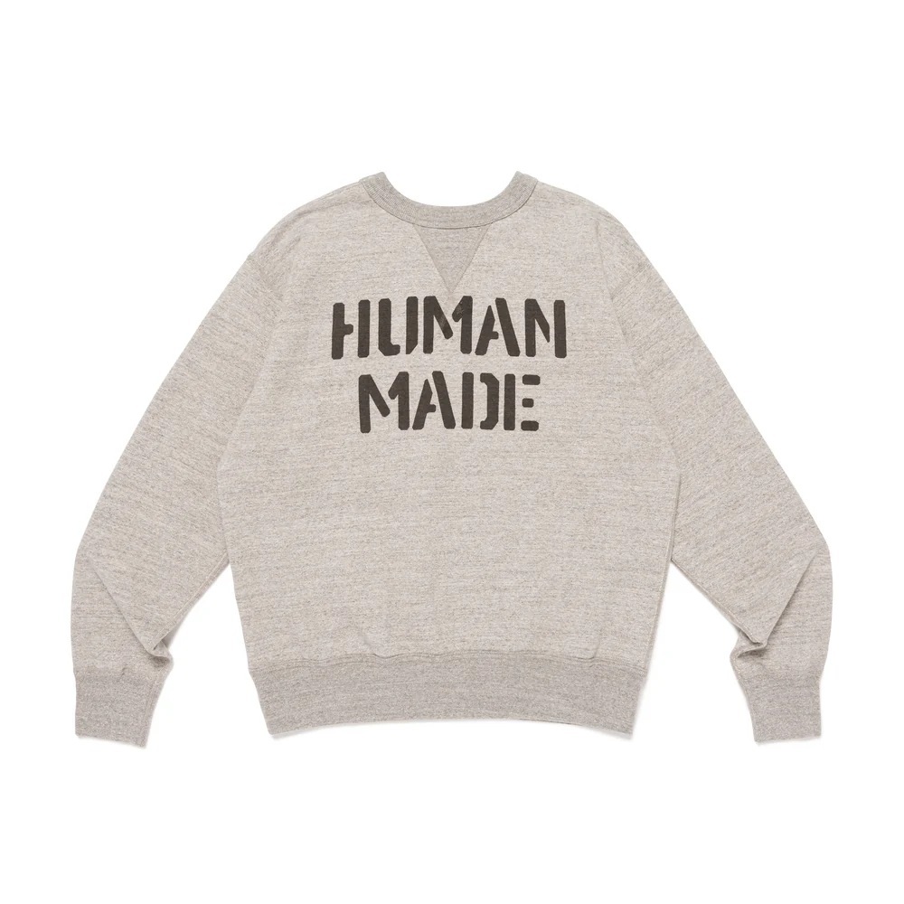 HUMAN MADE 2025 MILITARY SWEATSHIRT SERVICE - GREY PRE ORDER ITEM (預訂中)