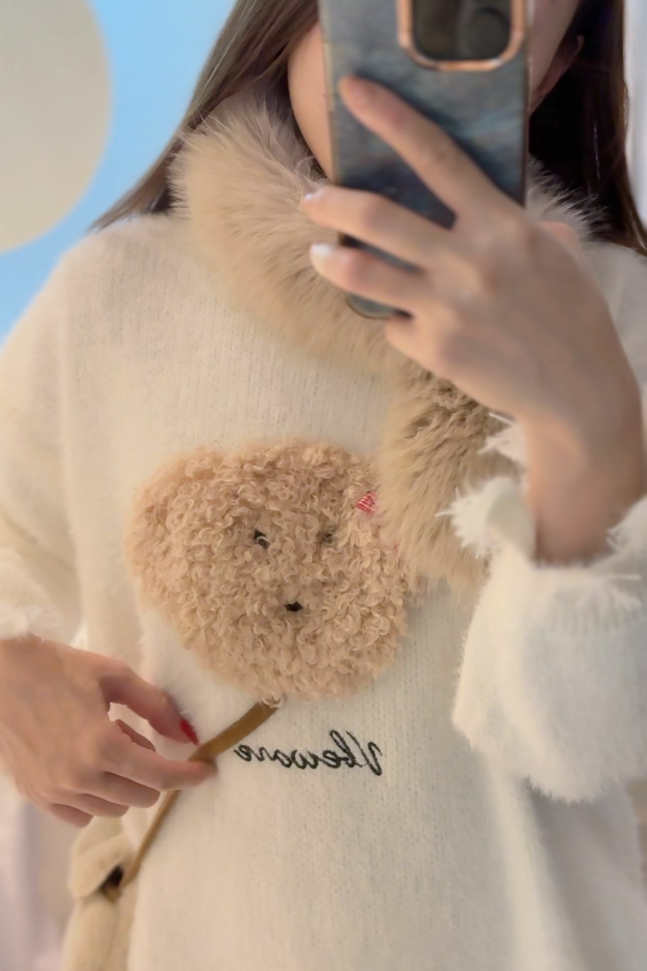 TOP#6808🤍🐩卷毛毛小狗毛衣