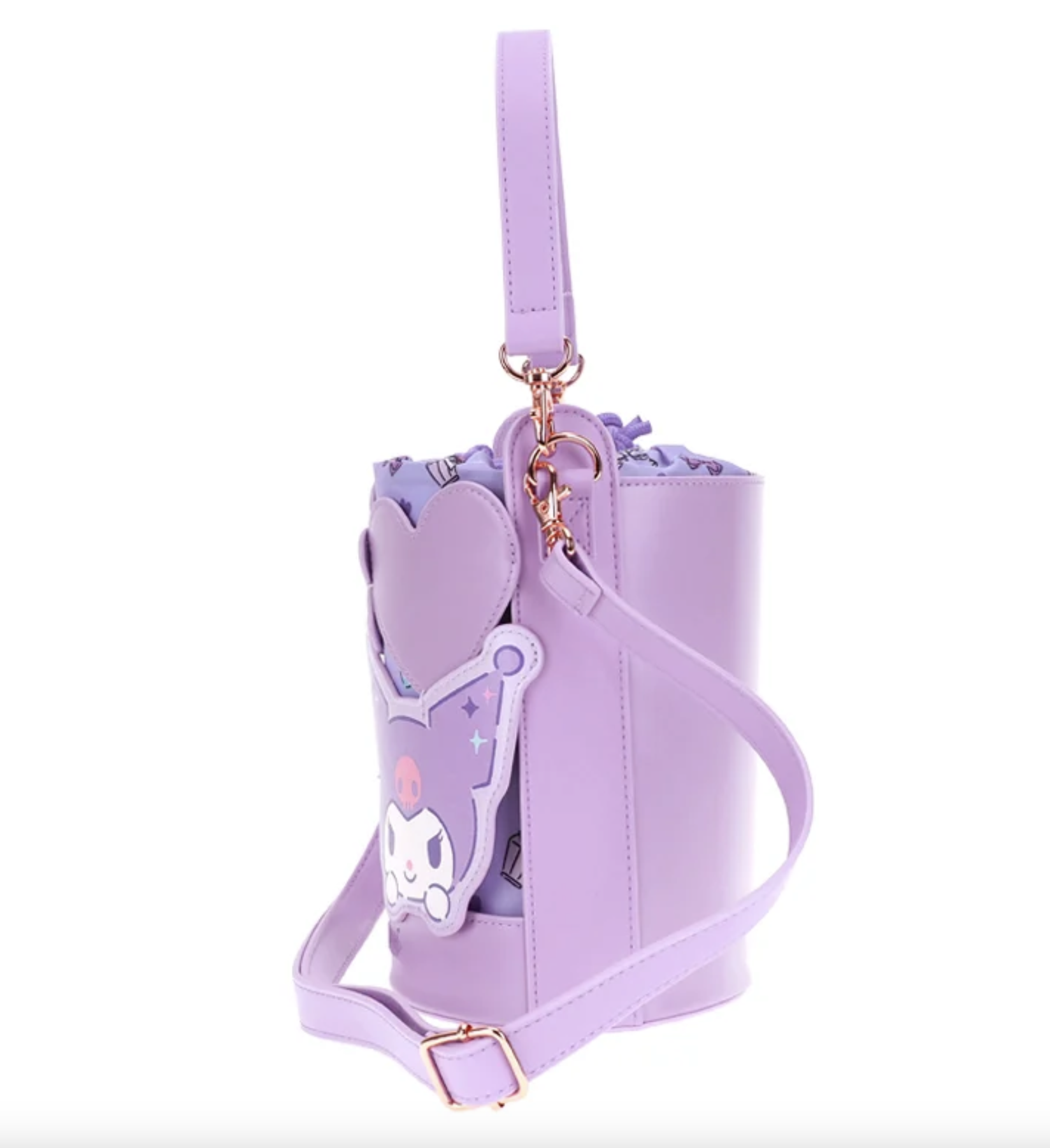 Kuromi PU 兩用單肩包連可拆卸肩帶 9-8411-2