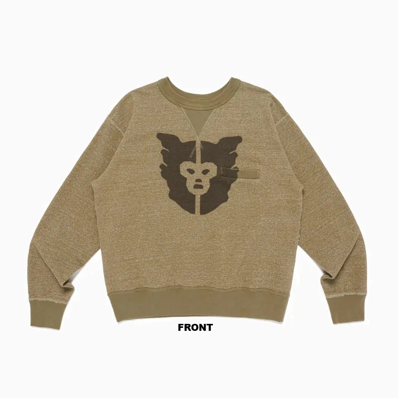 HUMAN MADE 2025 MILITARY SWEATSHIRT SERVICE - OLIVE PRE ORDER ITEM (預訂中)