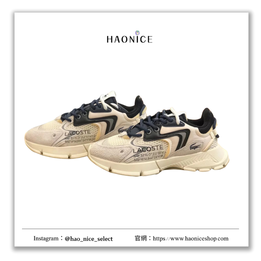 【HAO NICE】法國品牌🇫🇷LACOSTE鱷魚🐊L003 NEO老爹鞋 運動鞋 舒適透氣45SMA0001