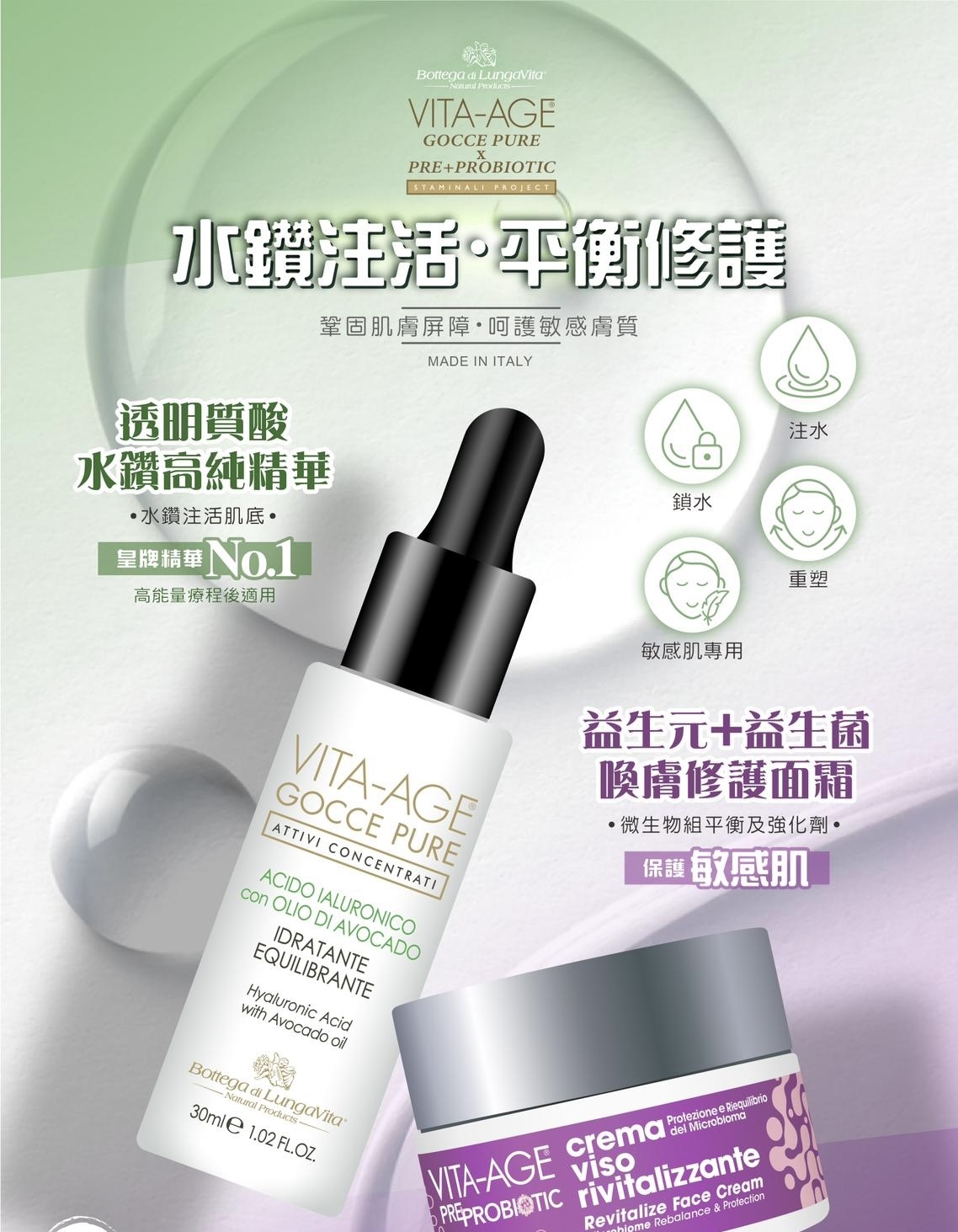 意大利VITA AGE 抗敏修復水潤組合
