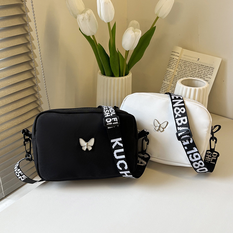 Korean-Style Nylon Fabric Versatile Butterfly Shoulder Crossbody Bag