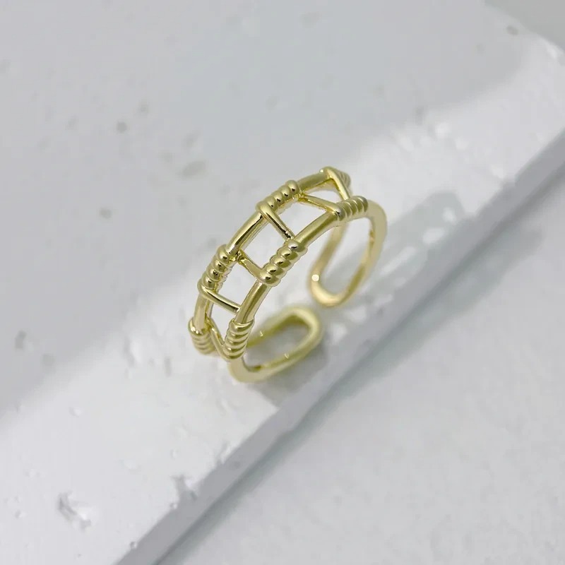 雙圈對向綁線款戒指