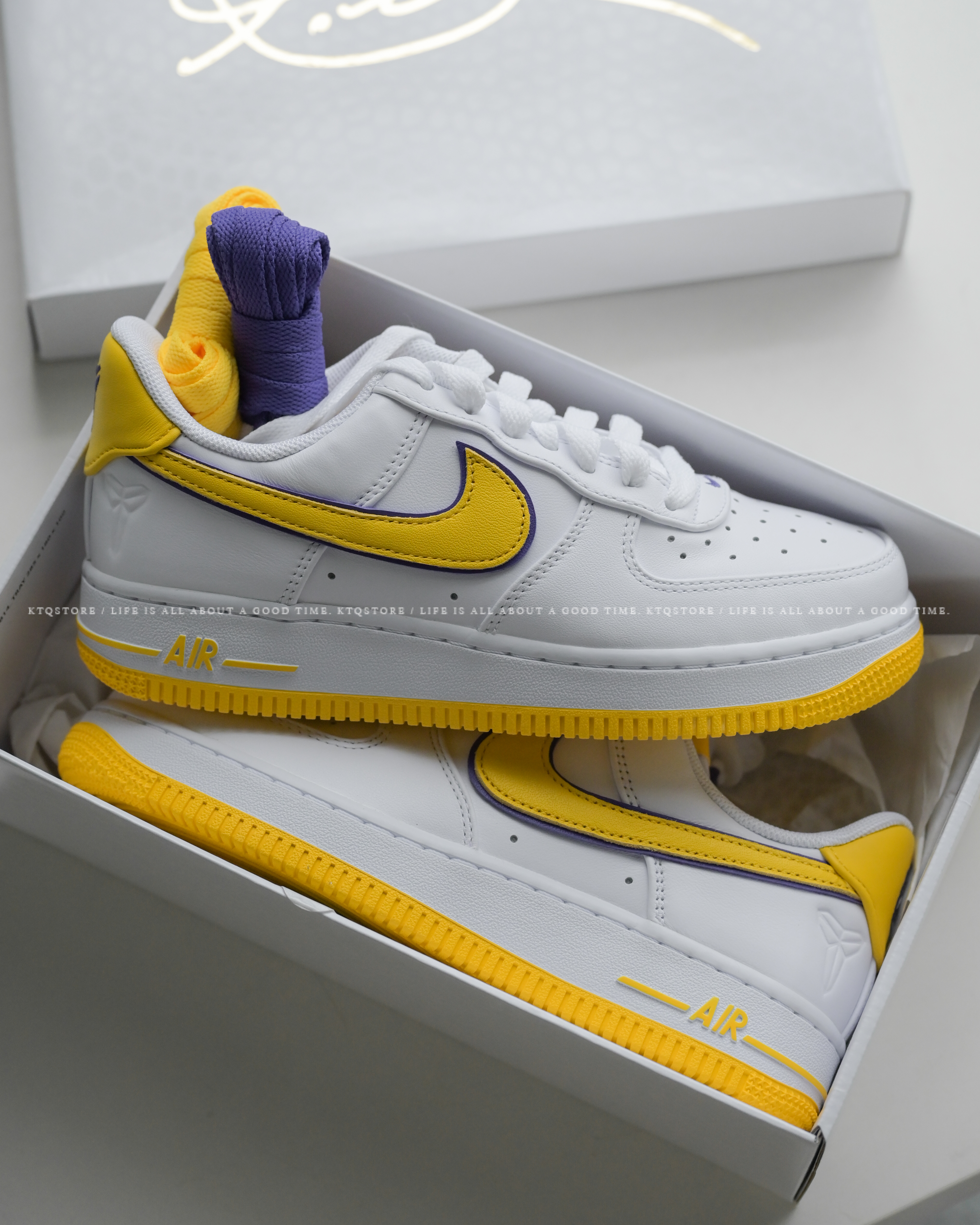 KTQ STORE ‧ Kobe Bryant x Nike Air Force 1 Low "Home" 湖人黃 FZ1151-100