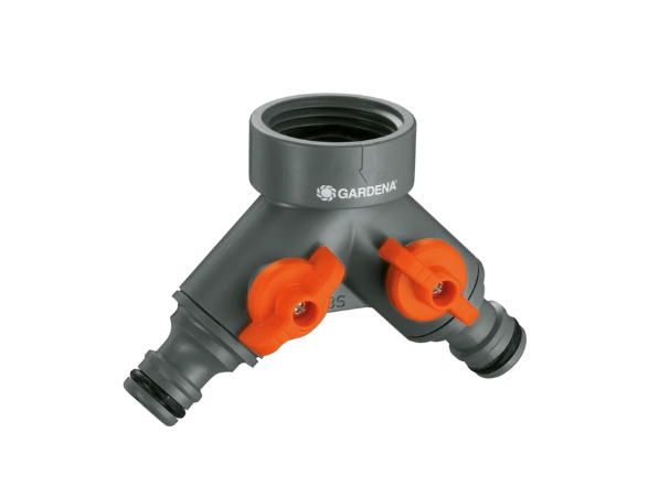 德國"GARDENA" 3/4" Y型1出2分流器(接管26.5 mm)-[938-20]