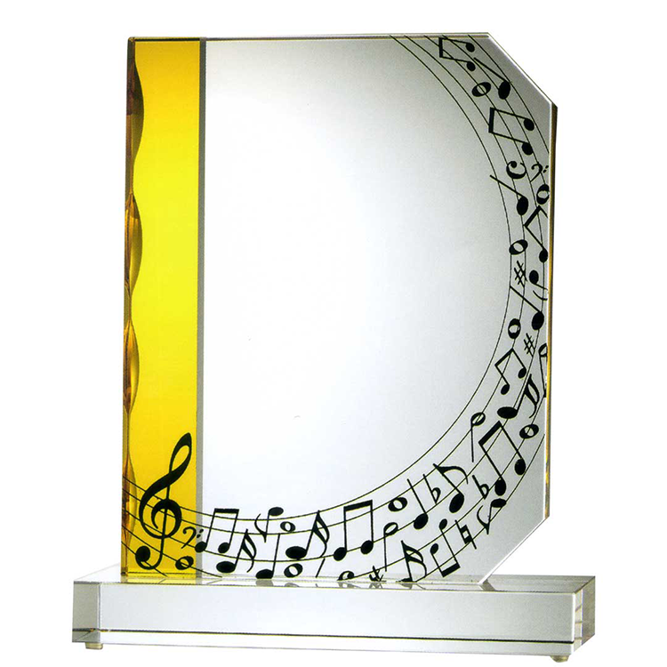 水晶獎座｜音符律動設計 禮讚音樂與榮耀之美