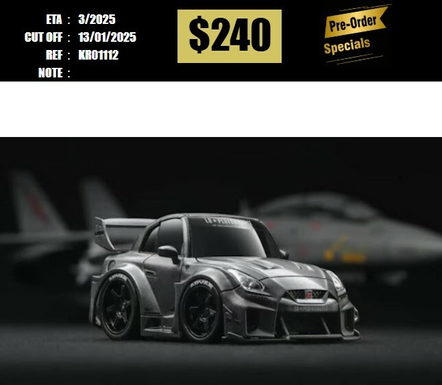 PO-$240 * KR * 1:64 NISSAN GT-R R35 Q GREY [OD11/01]