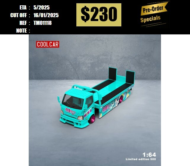 PO-$230 * TIME MICRO * 1:64 H300 TWO TRUCK HATSUNE [OD11/01]