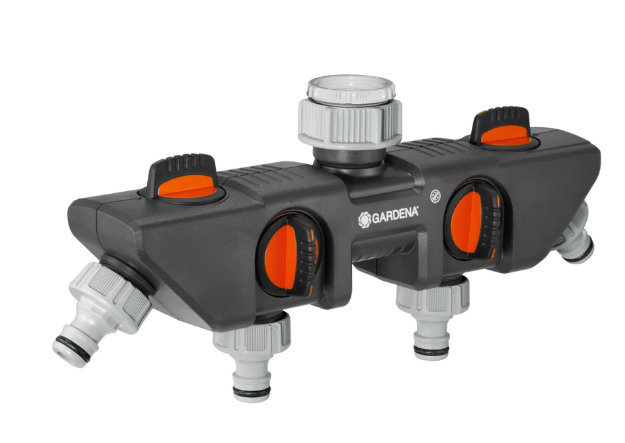 德國"GARDENA" 26.5-33.3mm(3/4"-1")四頭水喉接咀(有制)-[8194-20]
