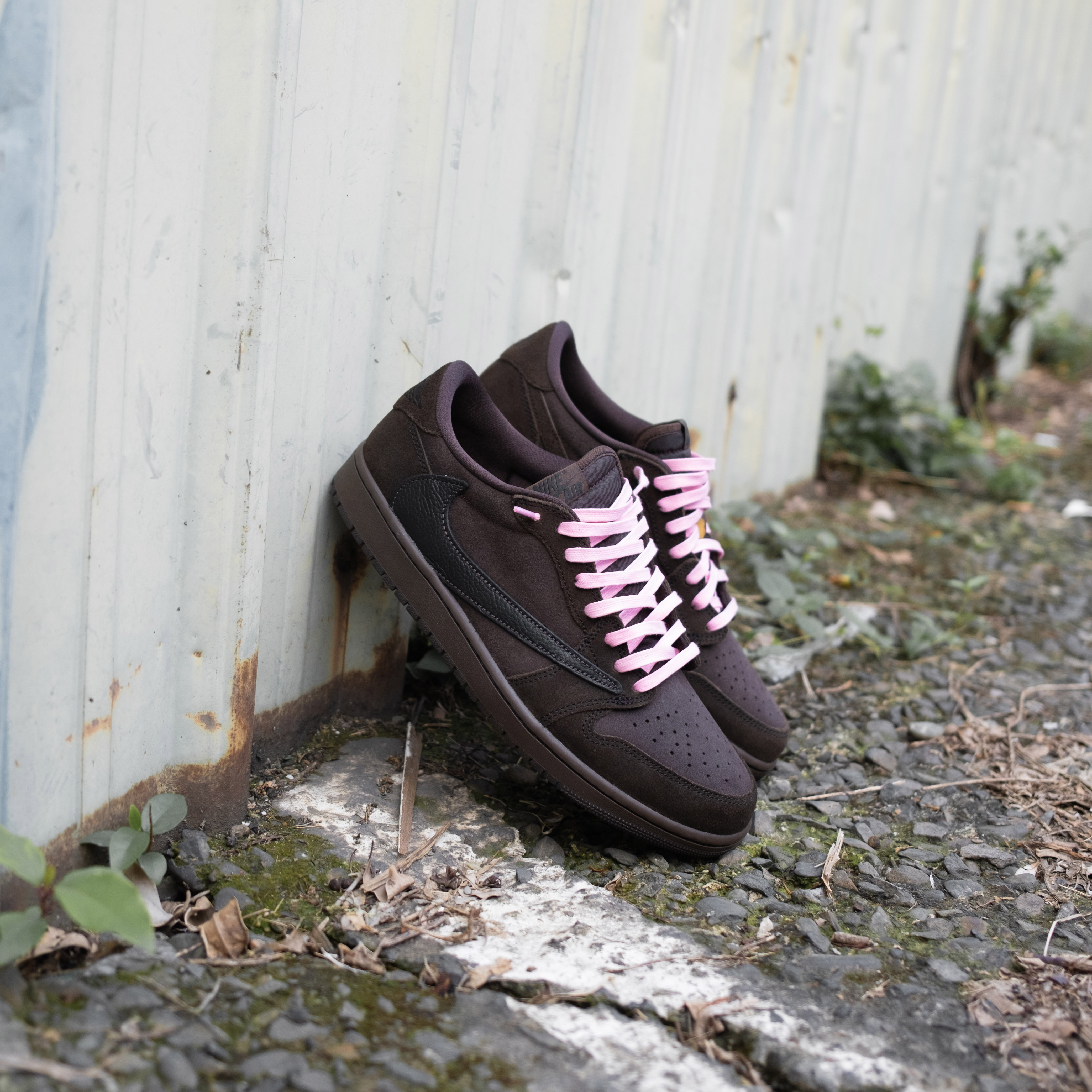 -(A2b)-TRAVIS SCOTT X AIR JORDAN 1 RETRO LOW OG SP  "VELVET BROWN" 倒勾 黑棕 女段-DM7866 202