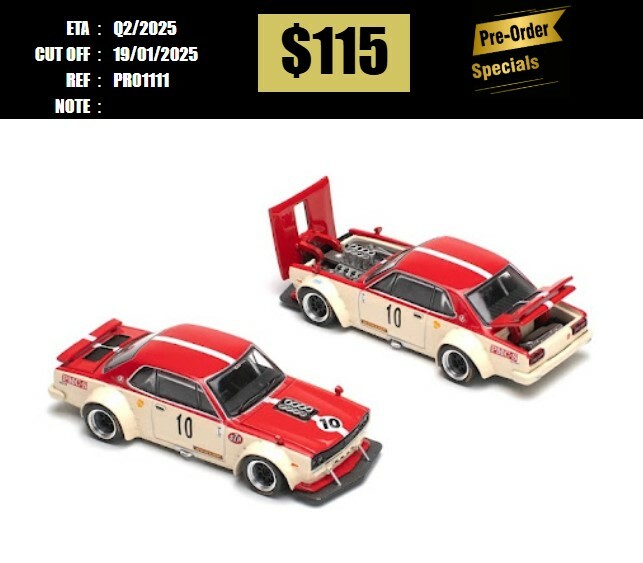 PO-$115 * POP RACE * 1:64 SKYLINE GT-R V8 DRIFT (HAKOSUKA) - WATANABE [OD11/01]