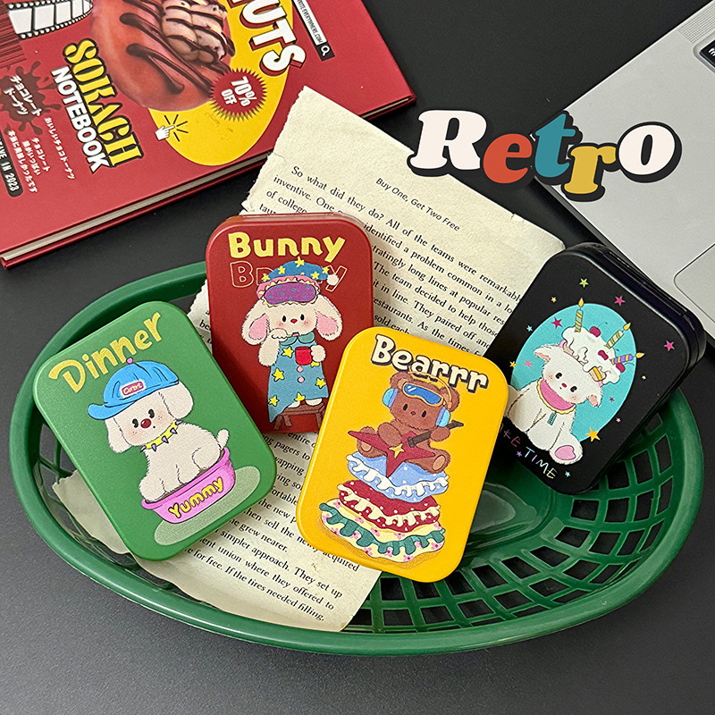 Cute American Vintage Animal Contact Lens Case