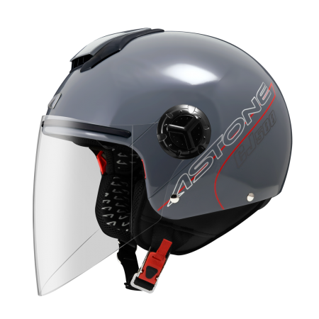 ASTONE CJ500 水泥灰 素色 內墨片 3/4罩式帽款