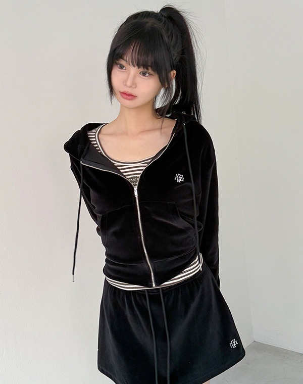 預訂｜MUAHMUAH VELOUR TRAINING HOOD ZIPUP