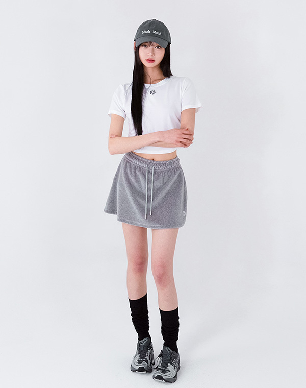 預訂｜MUAHMUAH VELOUR TRAINING SKIRT