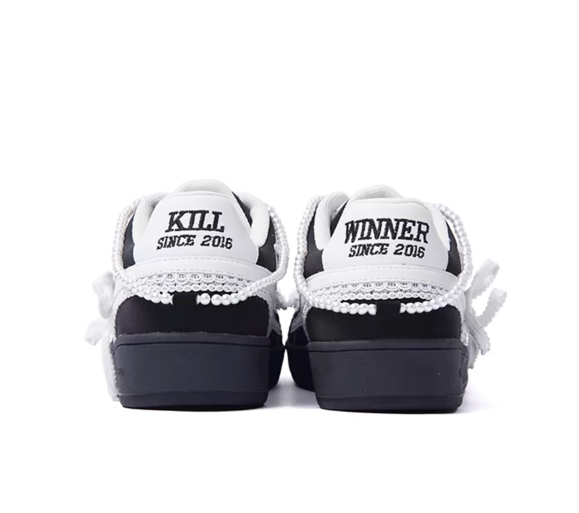 𝐊𝐢𝐥𝐥𝐰𝐢𝐧𝐧𝐞𝐫珍珠蕾絲德訓鞋🩰