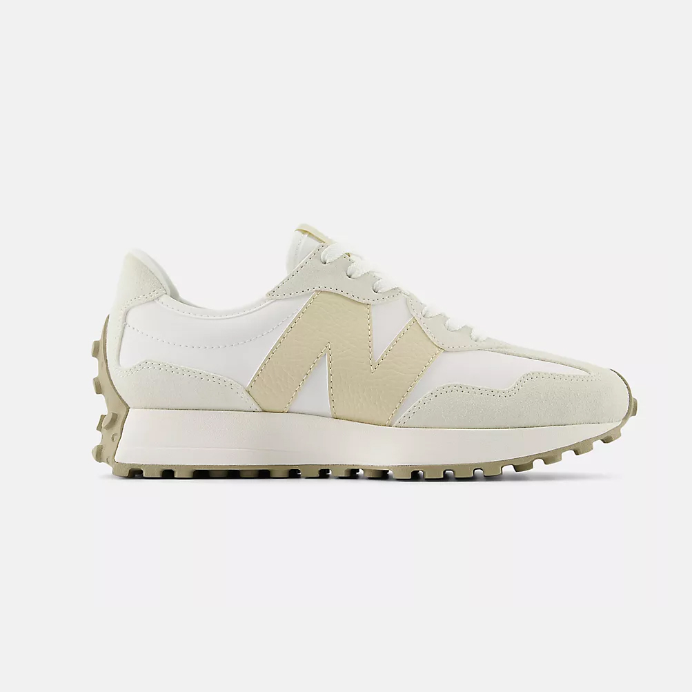 -(A4a)-NEW BALANCE 327 經典復古跑鞋 女鞋 皮革 奶杏-WS327AN