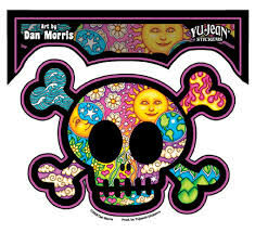 DAN MORRIS SKULL STICKER 