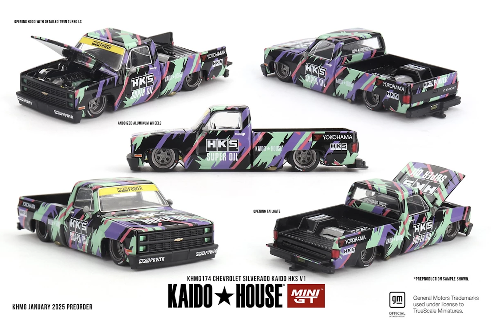 【預訂】Mini GT Chevrolet Silverado KAIDO HKS V1
