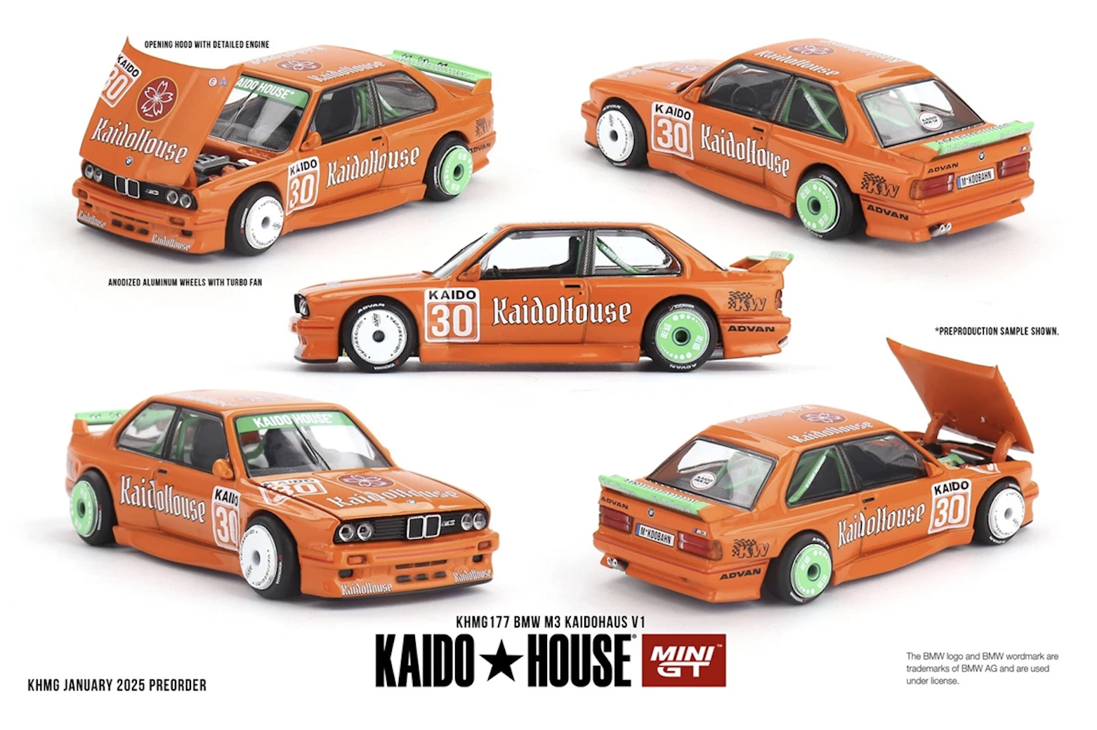 【預訂】Mini GT BMW M3 KaidoHaus V1