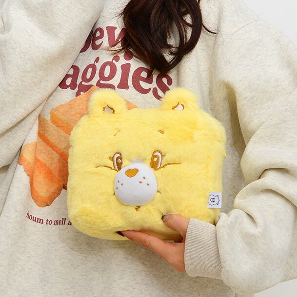 《5545》CareBears愛心小熊立體手提毛絨化妝包