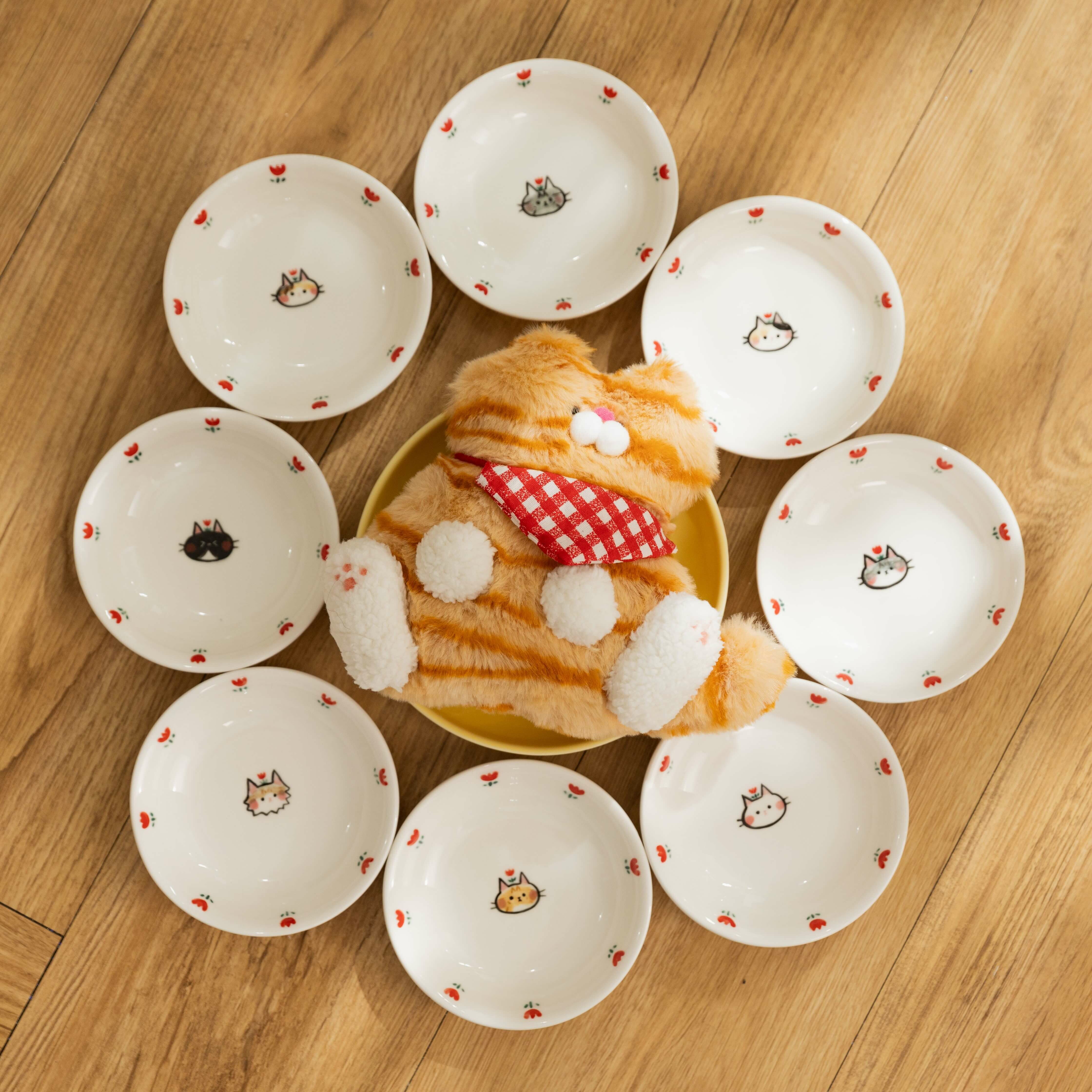 可愛貓貓臉小碟