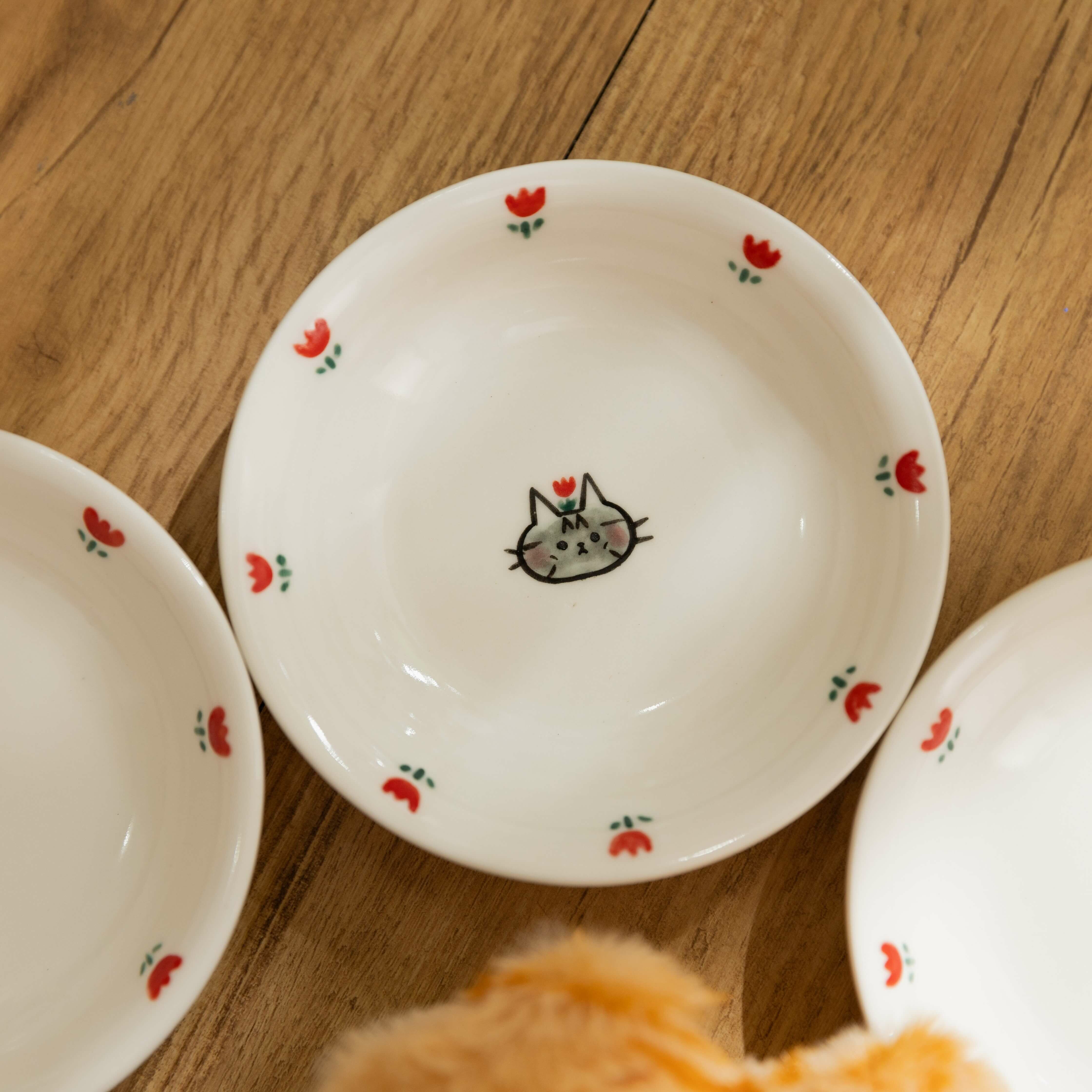 可愛貓貓臉小碟