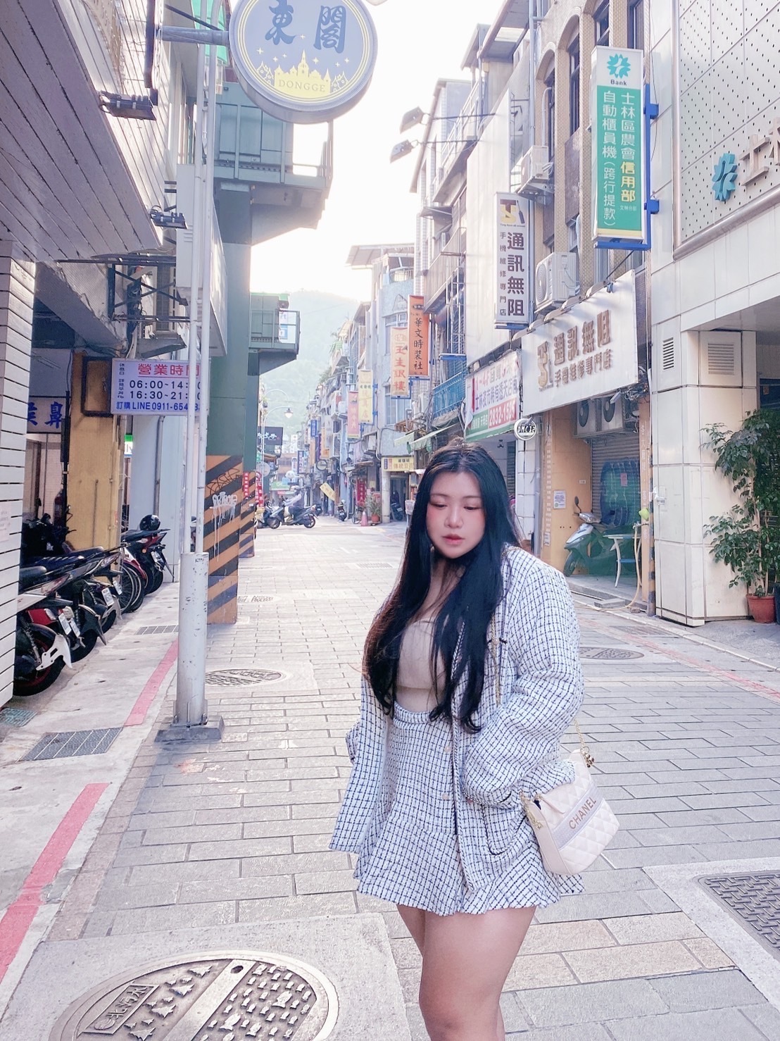 小香風珍珠扣扣外套