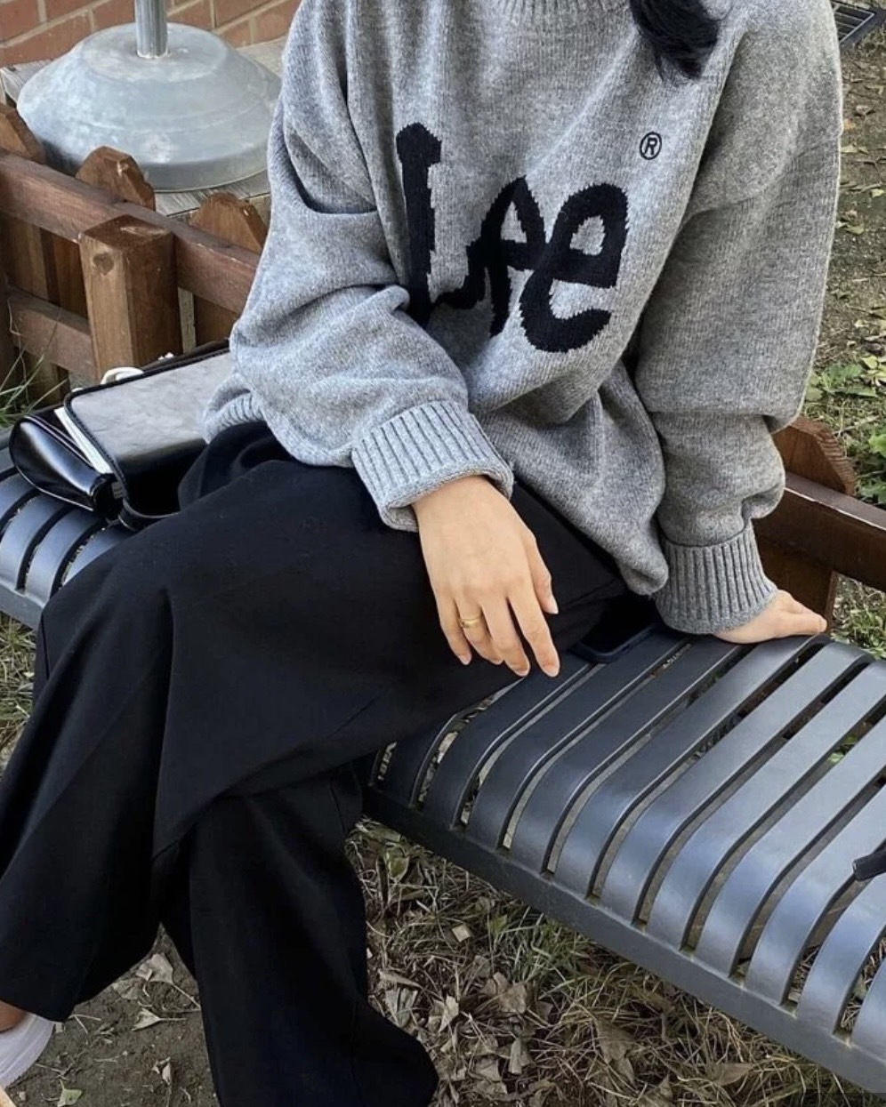 【現貨】<春末賠本出清> 新款韓國限定 Lee 經典 大LOGO 針織 保暖 長袖 38%羊毛 毛衣 6色