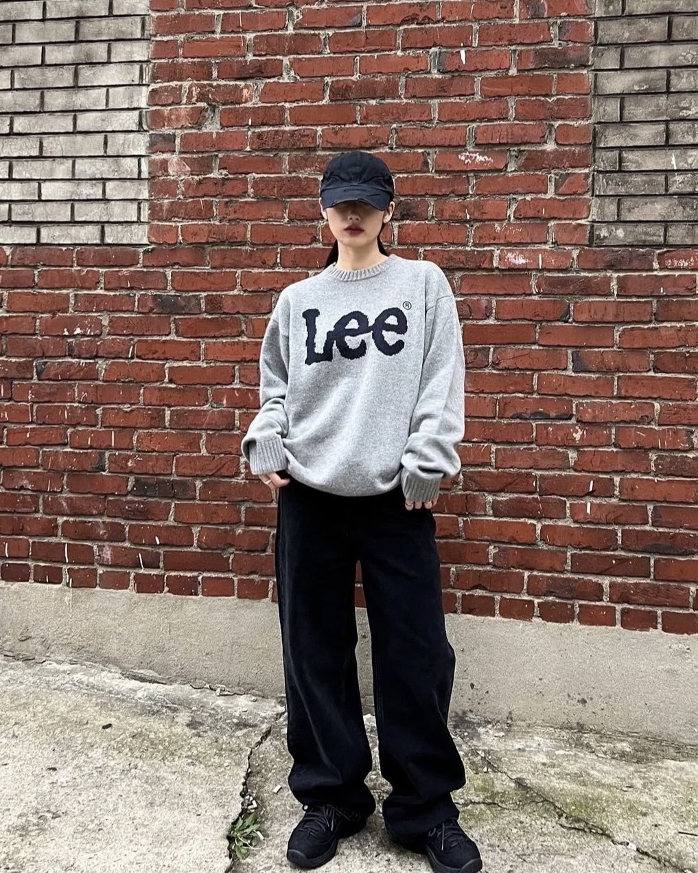 【現貨】<春末賠本出清> 新款韓國限定 Lee 經典 大LOGO 針織 保暖 長袖 38%羊毛 毛衣 6色